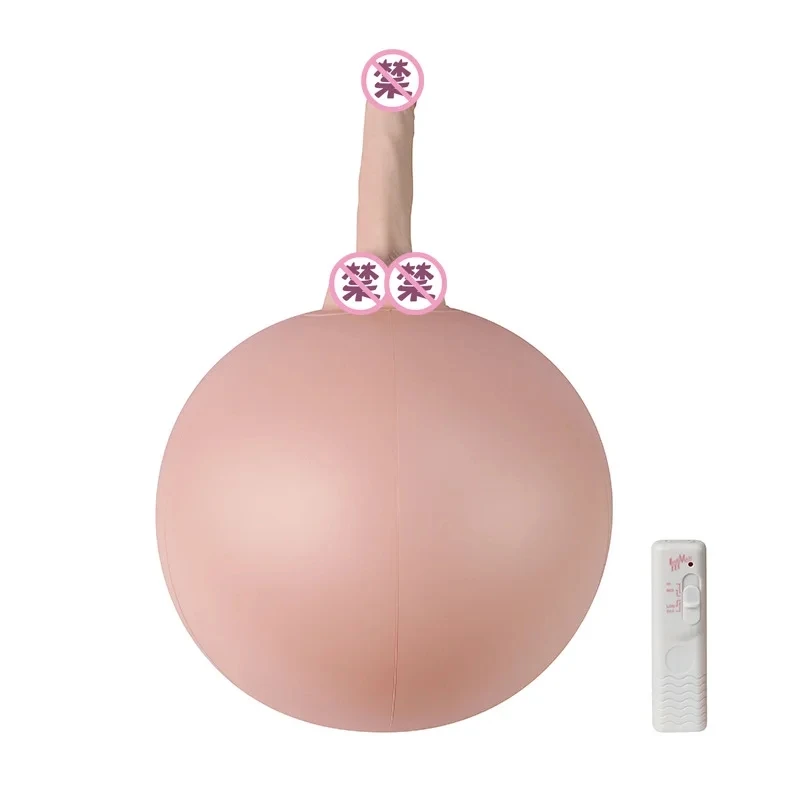 Inflate Yoga Ball for Women Masturbation Dildo Plug Vibrating Fake Penis Vibrator G Spot Sex Toys Vagina Stimulate Anal Plug