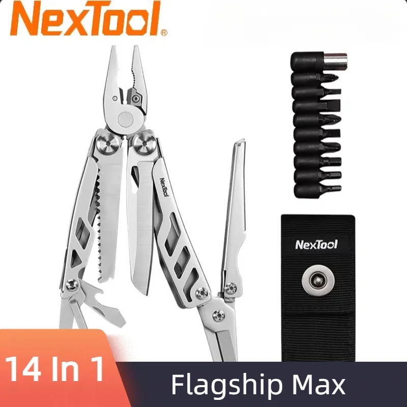 NexTool 14 In 1 Flagship Max Folding Knife Tactical Pocket Camping Survival knives Multitool Tools Plier EDC Multi tool Pliers