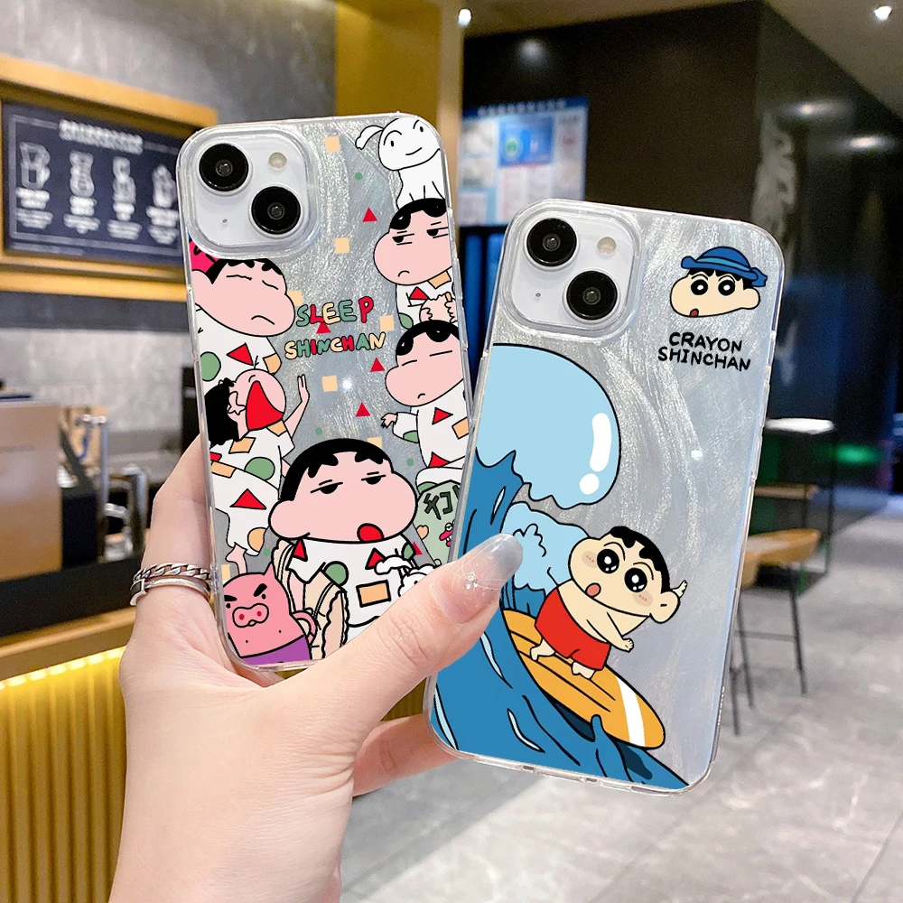 Cartoon C-Crayon Shin-Chan Phone Case FOR Samsung Galaxy A30 A25 A24 A23 A22 A217F A21 A20 A15 A14 A13 A12 S LITE M32 5G