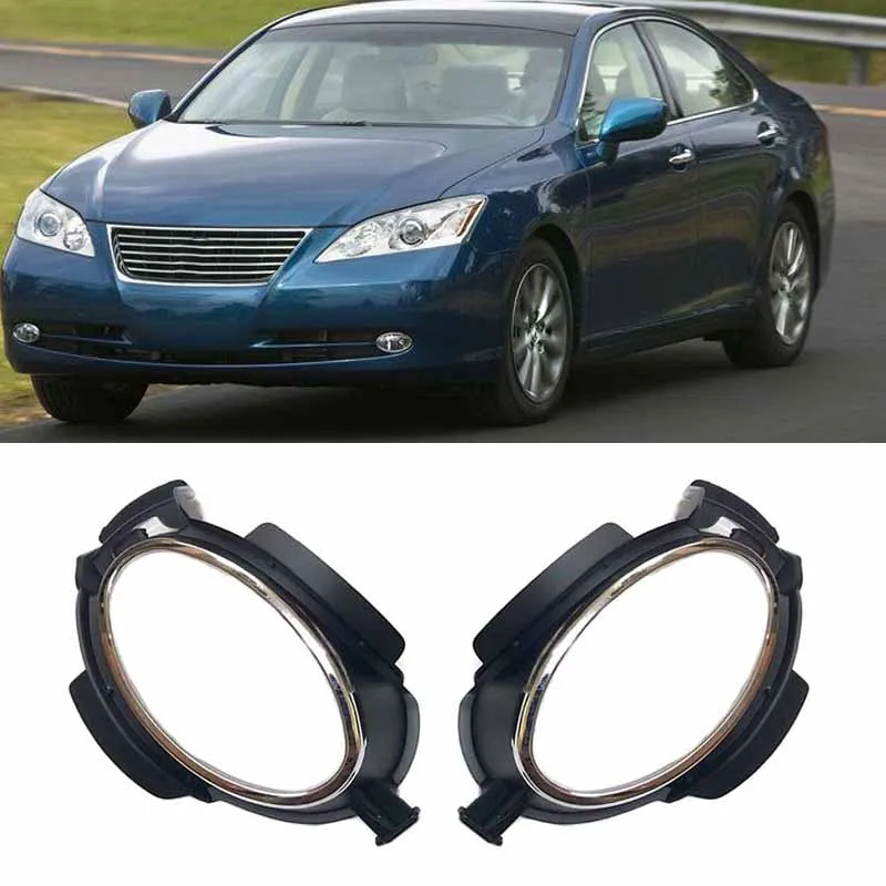 For Lexus ES350 2006 2007 2008 Car Front Bumper Fog Light Cover Trims Lower Grille Fog Lamp Cover Accessories