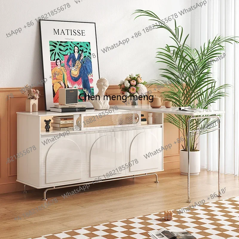 M182 Meal Side Cabinet Modern Simple Storage Integrated Wall Kitchen Locker Side Cabinet Glass Tea Cabinet