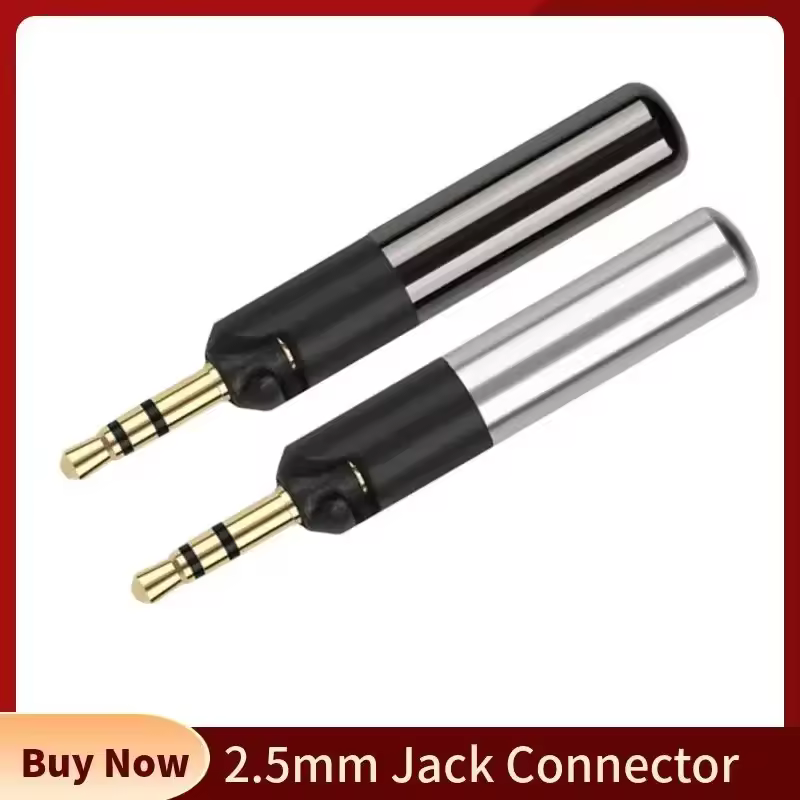 2.5 ミリメートルプラグコネクタ 3 極オス 3/32 "ジャック家電 ATH-R70X M50X M40X ヘッドフォンオーディオスピーカー端子