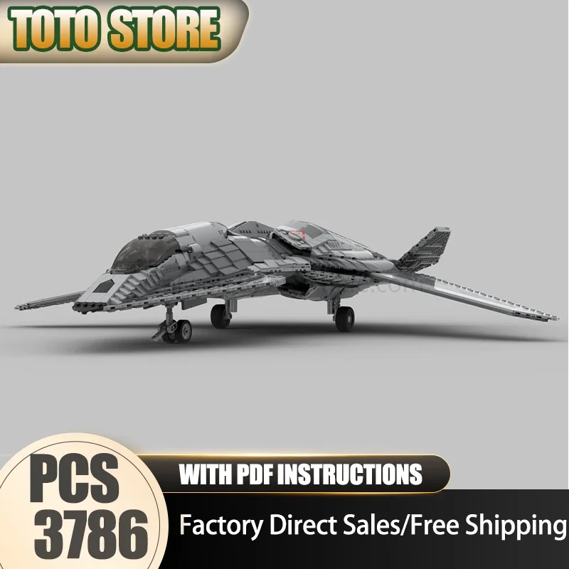 Military Fighter Moc Building Bricks 1:35 Scale F/A-37 Talon Model Technology Block Toy DIY Assembly Christmas Holiday Gifts