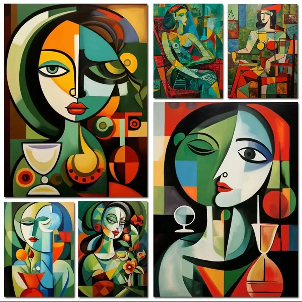 Picasso Style Abstract Women Jigsaw Puzzles 500/1000/1200/2000PCS Handmade Art Gameroom Bedroom Home Decor Birthday Party Gift
