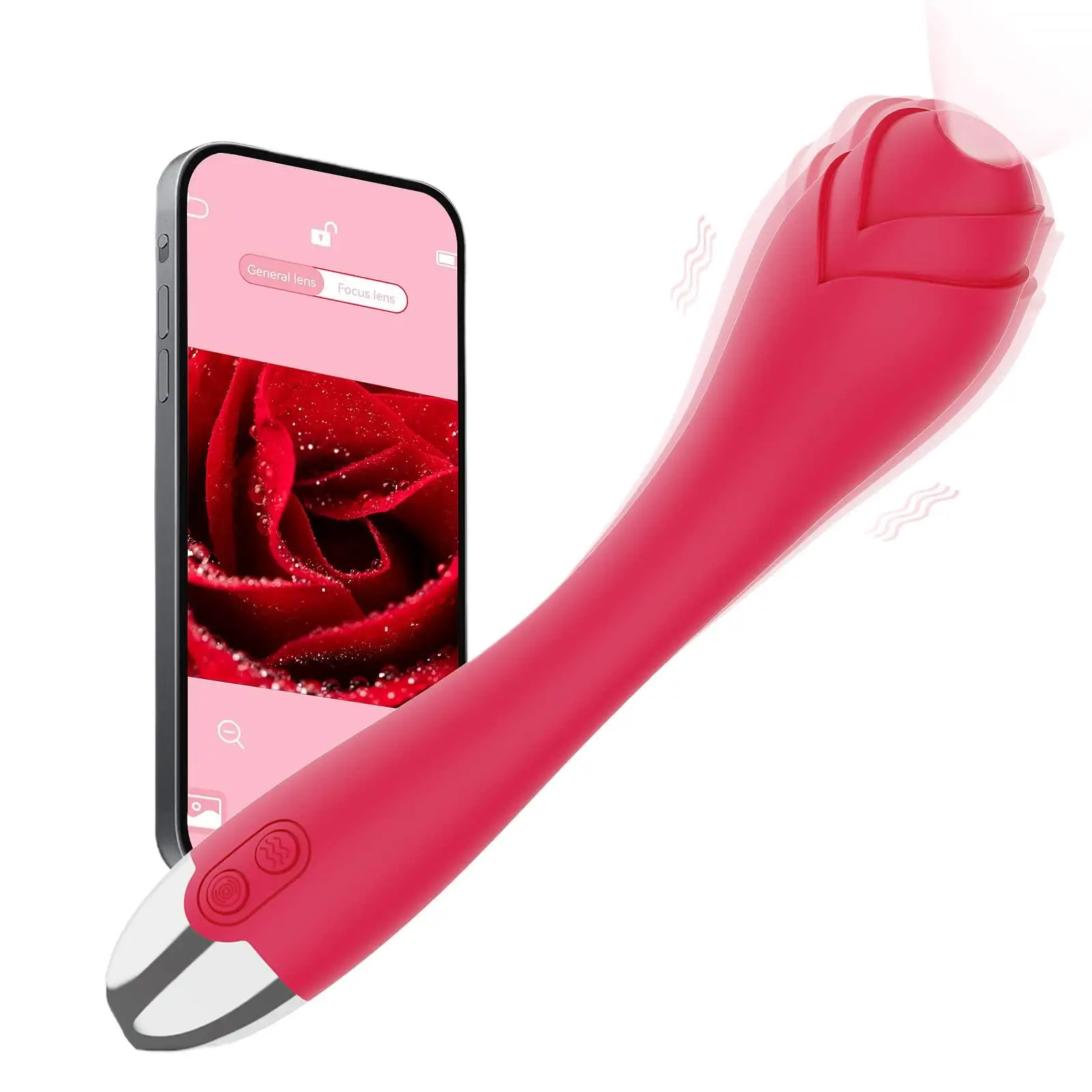 G Spot Dildo Vibrator for Vagina Anal Stimulation with 6 Vibrations, Wireless Visual Vibrator with HD Camera for Women Pleasure