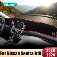 Cubierta del salpicadero del coche para Nissan Sentra B18 2020 2021 2022 2023 2024, alfombrilla parasol para escritorio de instrumentos, accesorios antideslizantes para tablero