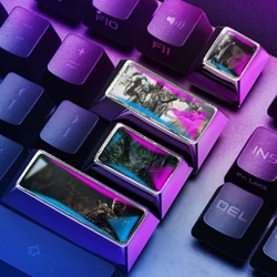 Zinc Alloy Metal Keycaps Cherry Profile ESC Tab Enter Backspace Black Myth Wu Kong Custom Gx87 Raven68 Mechanical Keyboard Caps