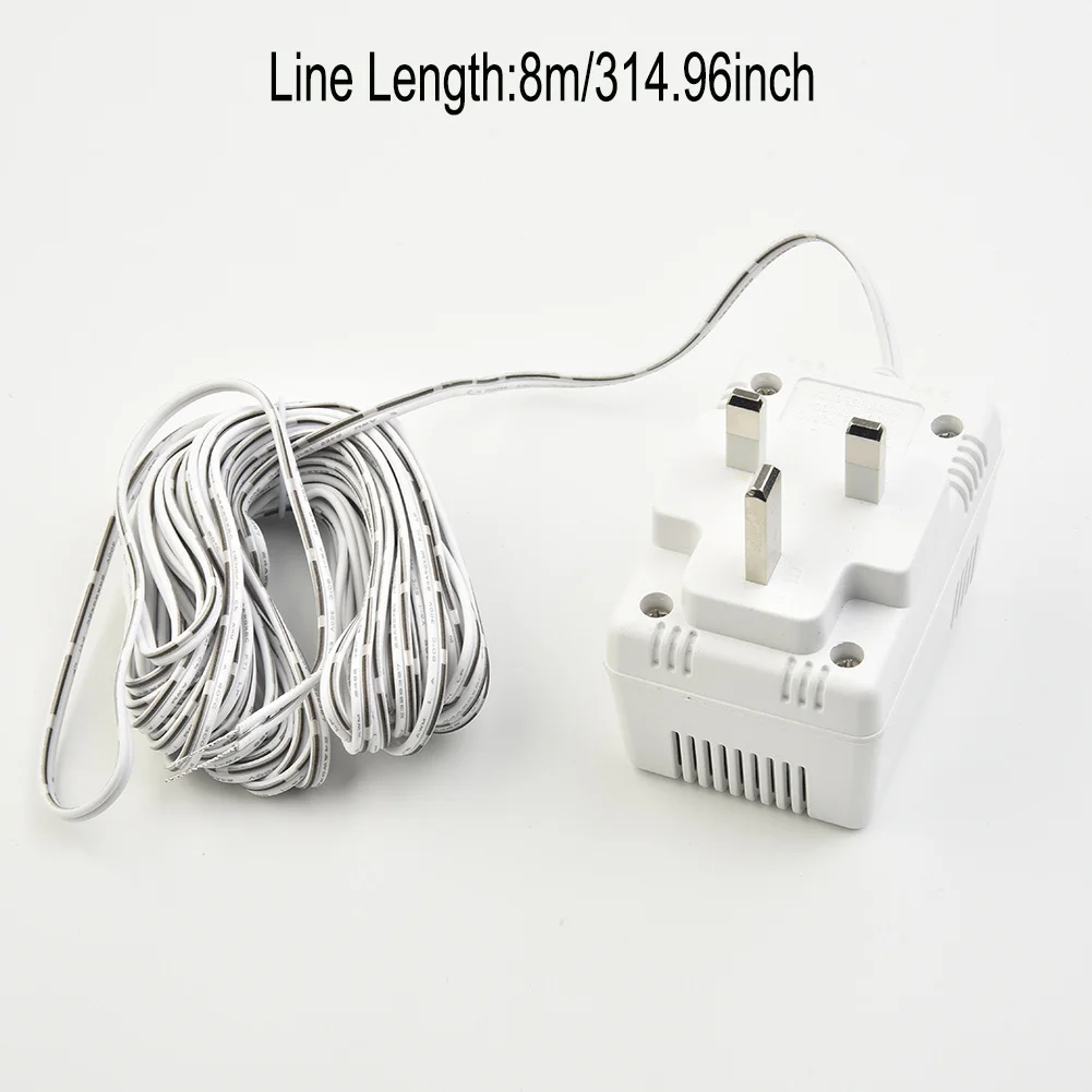 Transformador de timbre de vídeo de 24V y 500mA, Cable de 8 metros, adaptador de fuente de alimentación de cámara, cargador para anillo de