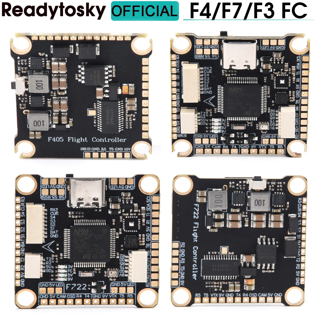 Drone balap, F4 F405 / F4 V3S / F3 / F7 F722 pengontrol penerbangan untuk MARK4 APEX 5 inci 6 inci 7 inci 9 inci 10 inci FPV gaya bebas RC