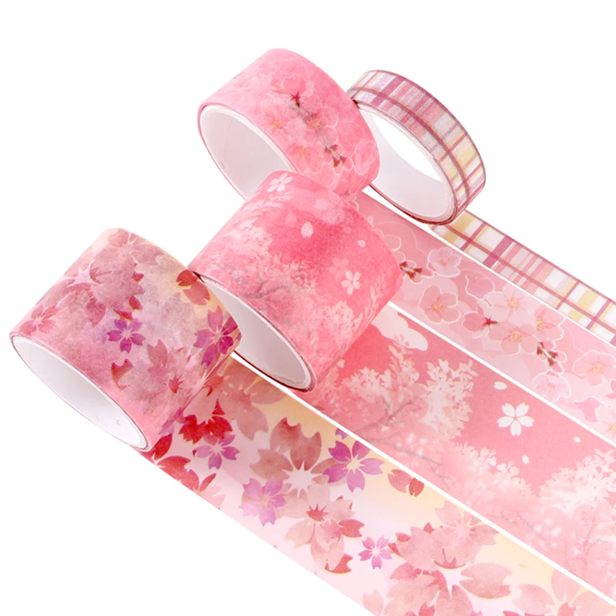 16 rouleaux/boîte de ruban washi sur le thème de la fleur de cerisier de printemps, ruban à motif de fleur de cerisier et décorations de livres, cadeaux pour la famille