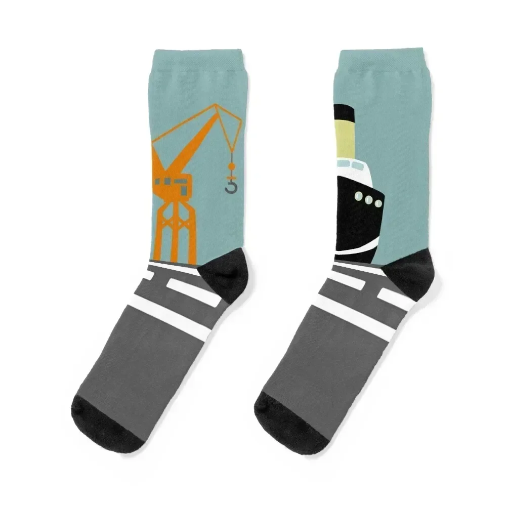 

Shipyard Socks winter gifts hockey colored Soccer Socks For Women Men's