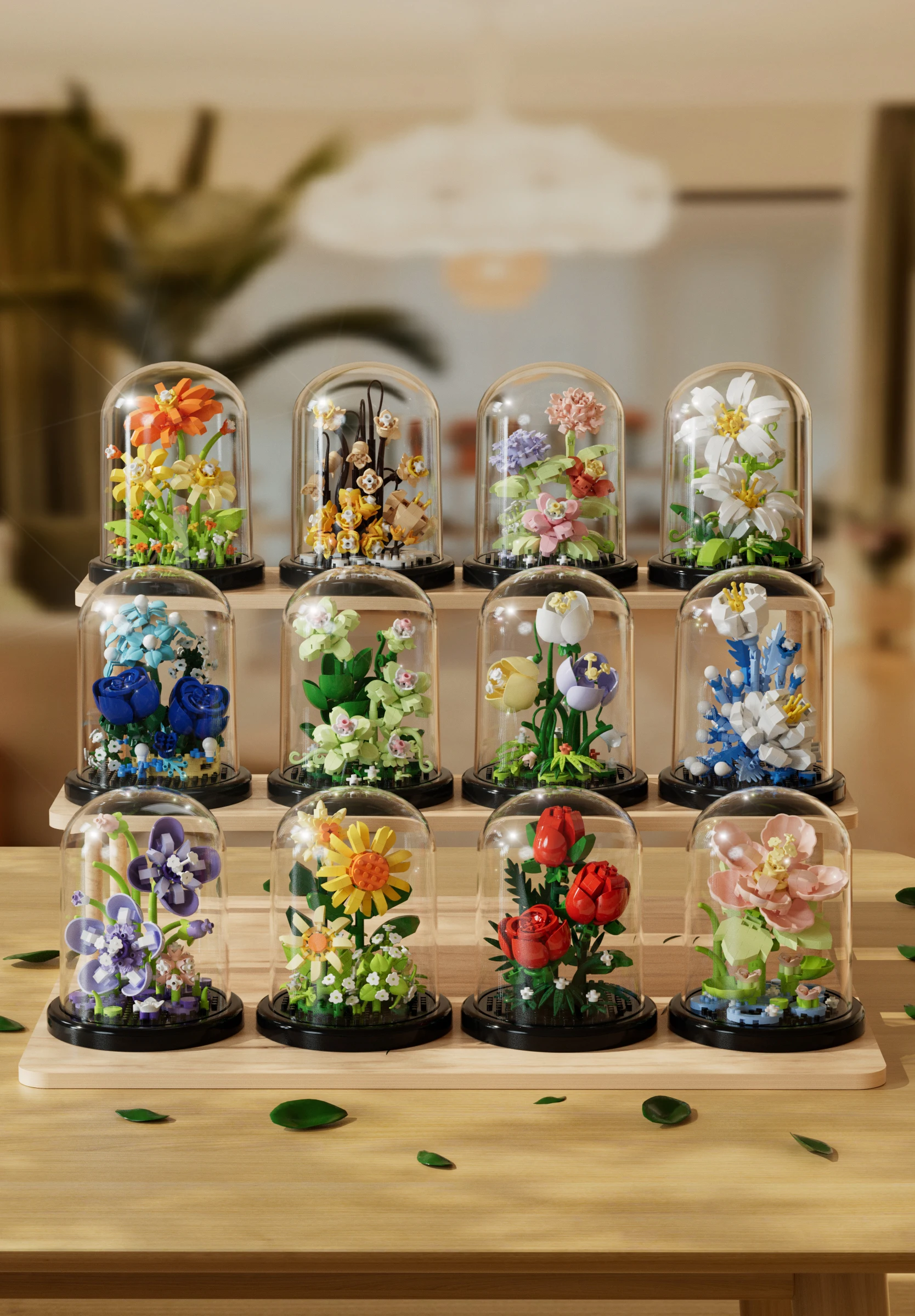 

Строительные блоки «сделай сам», микро-цветочные строительные блоки, мини-кирпичи, частицы, вечная жизнь, цветы, украшение для дома, сборка головоломки, игрушка, Рождественский подарок