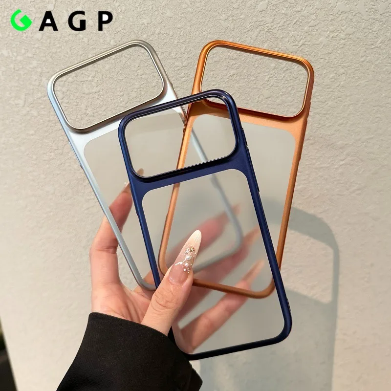 Роскошный тонкий матовый акриловый прозрачный чехол для ПК для iPhone 17 Pro Max, полупрозрачный ультратонкий чехол для iPhone 17 Pro Max Роскошный тонкий матовый акриловый прозрачный чехол для ПК для iPhone 17 Pro Max, полупрозрачный ультратонкий чехол для iPhone 17 Pro Max