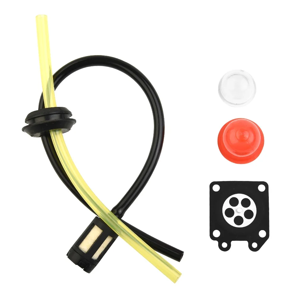 

Fuel Filter Fuel Hose Primer Pump Set Seal For Brushcutter String Trimmers Garden Power Tool Replacement Accessories