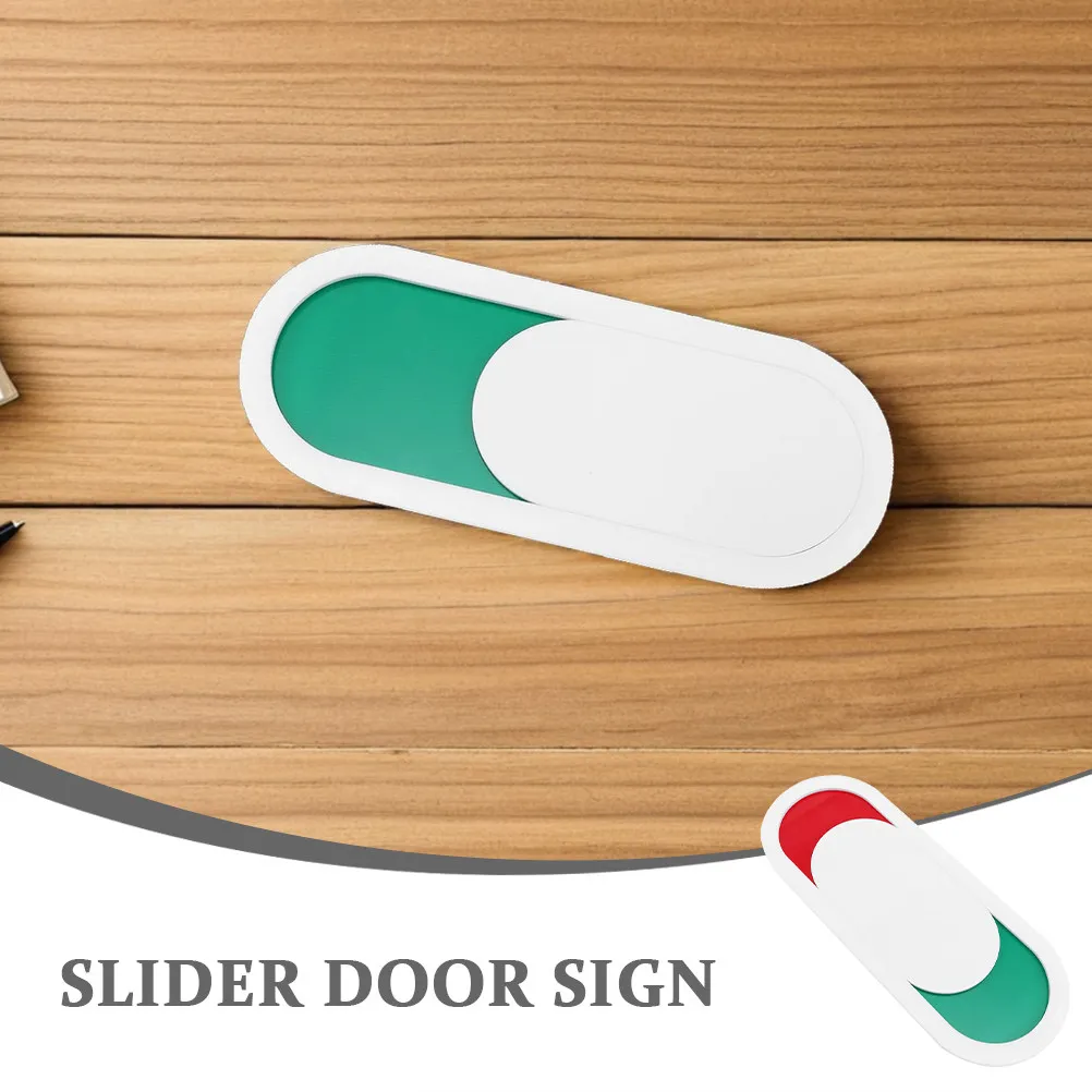 Vacant Occupied Slider Conference Room Door Sign 10cmx4cm Organic Glass Privacy Indicator Office Meeting in Session