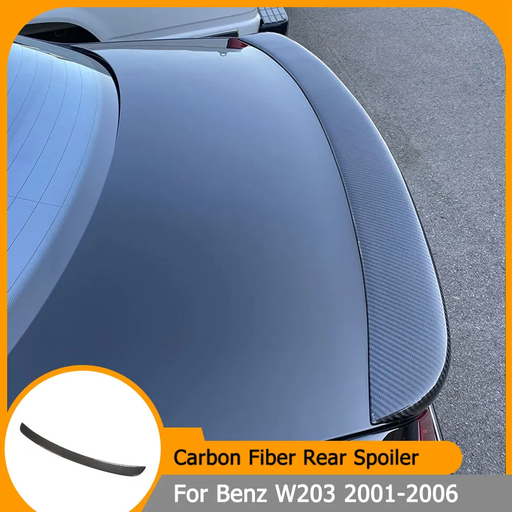 

Задний спойлер багажника из углеродного волокна для Mercedes Benz C Class W203 C240 C320 C55 2001-2006, задний спойлер, крыло, губа