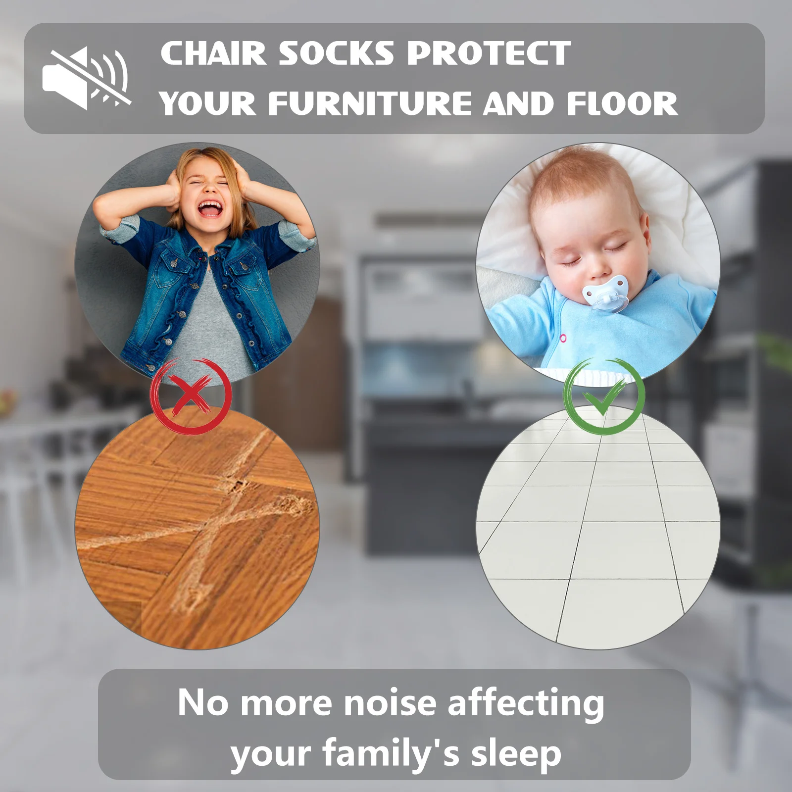 Protector de patas para sillas y mesas, protectores de muebles, almohadillas para suelos de madera dura, cubiertas para sillas