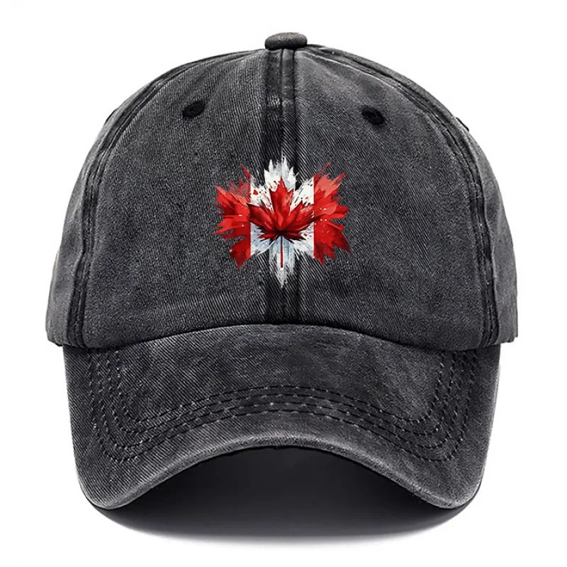 Canada Maple Leaf Style Baseball Cap, Fashion Hats for Men, Outdoor Casual Baseball Cap for Women, Baseball Caps, Breathable Cap