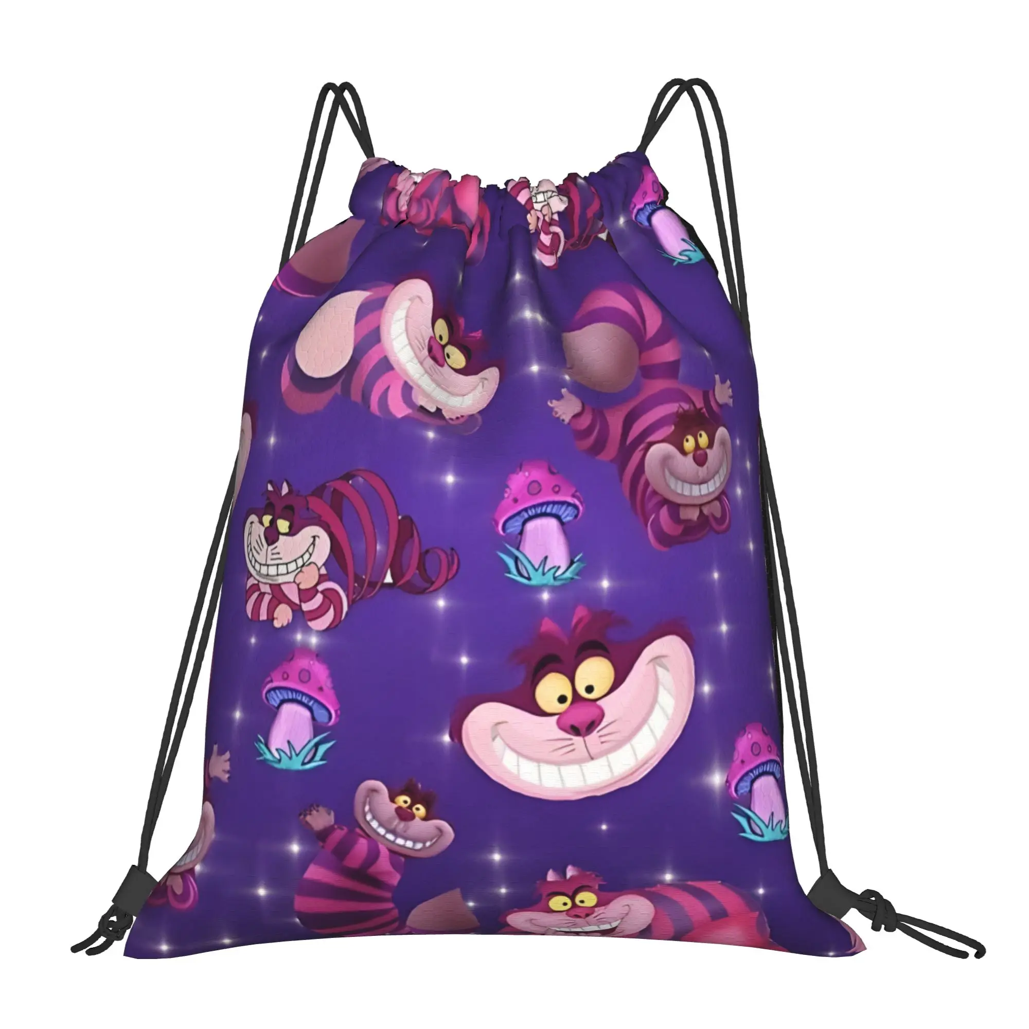 

Спортивные сумки-рюкзаки на шнурке Fall Into Wonderland Walt Cartoon для активного отдыха, езды на велосипеде и хранения вещей в спортзале