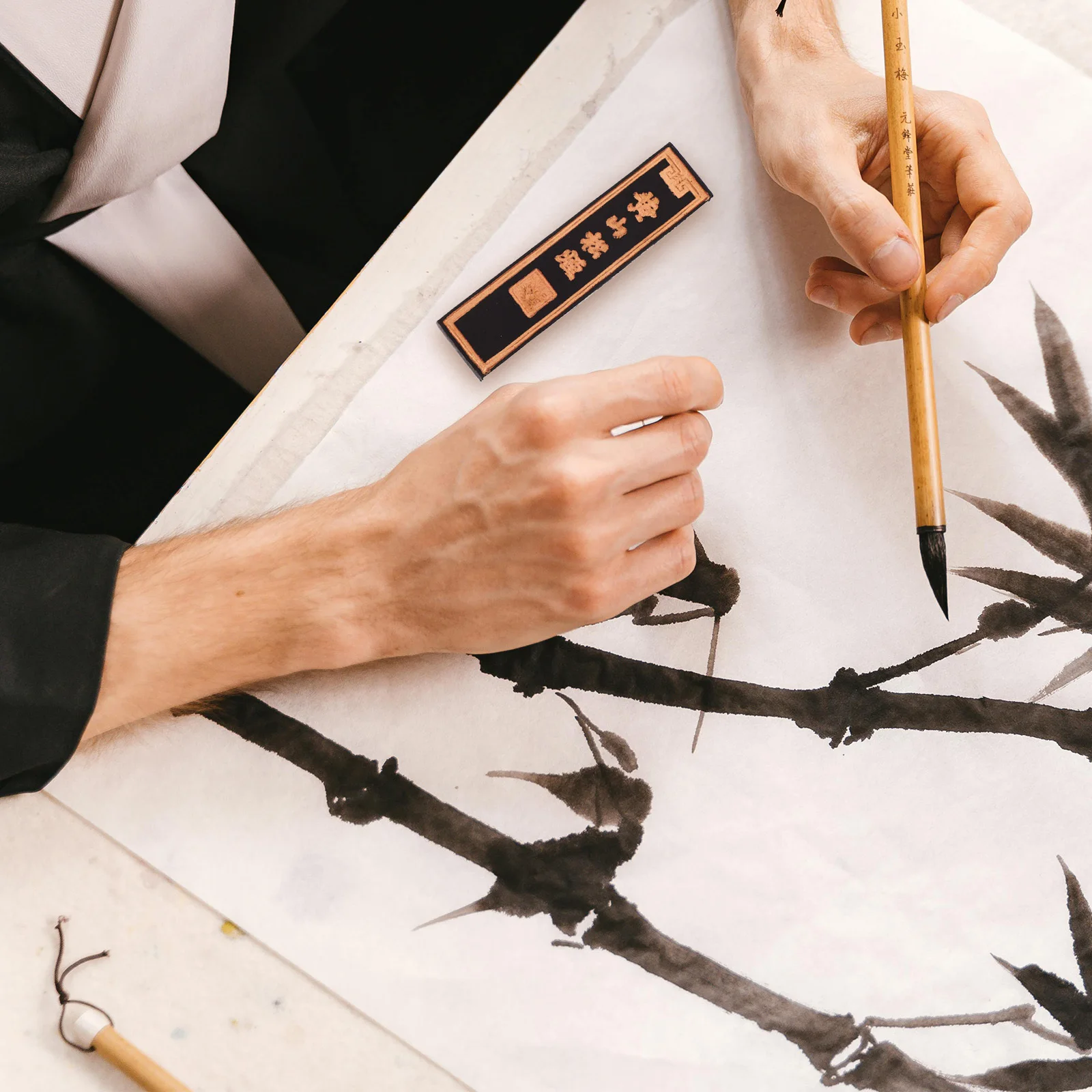 

Chinese Ink Pine For Calligraphy Painting Portable Practice Art Supply Calligraphy Drawing Tool