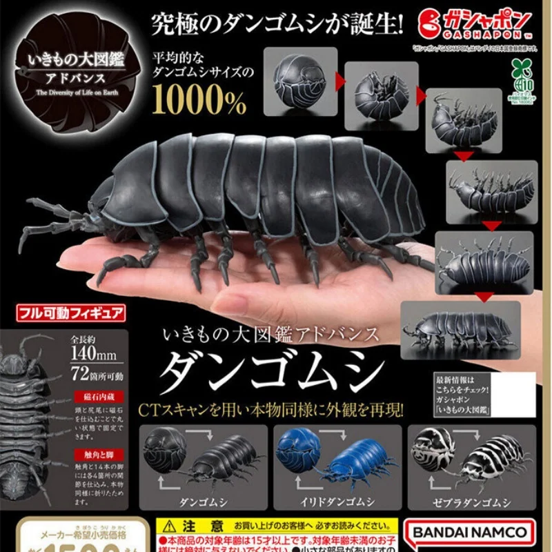 

Коллекционная фигурка гигантского пилбуга Bandai 1000% размера, полностью подвижная, реалистичная модель изопода, развивающая коллекционная модель насекомого, игрушка-гашапон