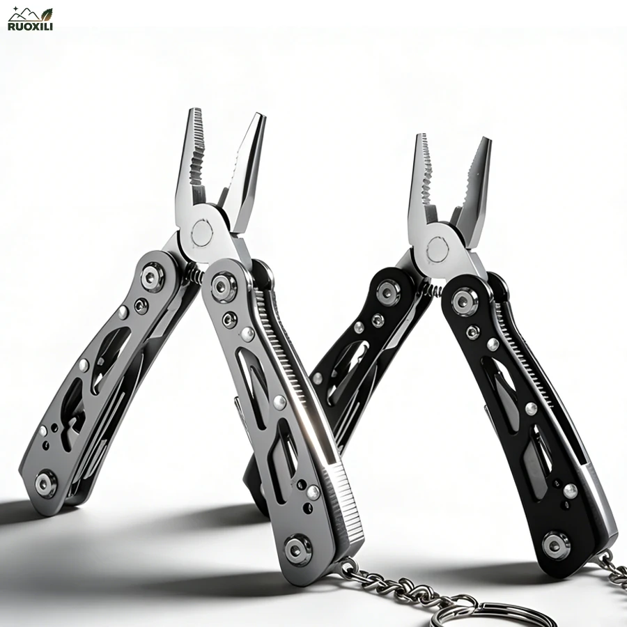 Pocket Mini Pliers Knife Screwdriver Folding Small Multitool Opener Nail File Precision Pliers Hand Tools Outdoor Emergency Tool