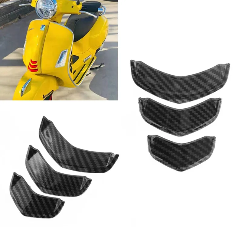 Motorcycle Accessories Imitation Carbon Fiber Front Horn Tie Cover For GTS 300 GTS300 HPE GTV Super Racing Sixties