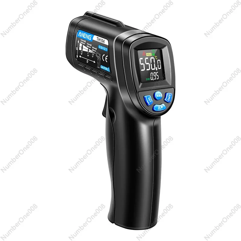 Infrared thermometer Color screen thermometer Industrial high-precision temperature measuring gun