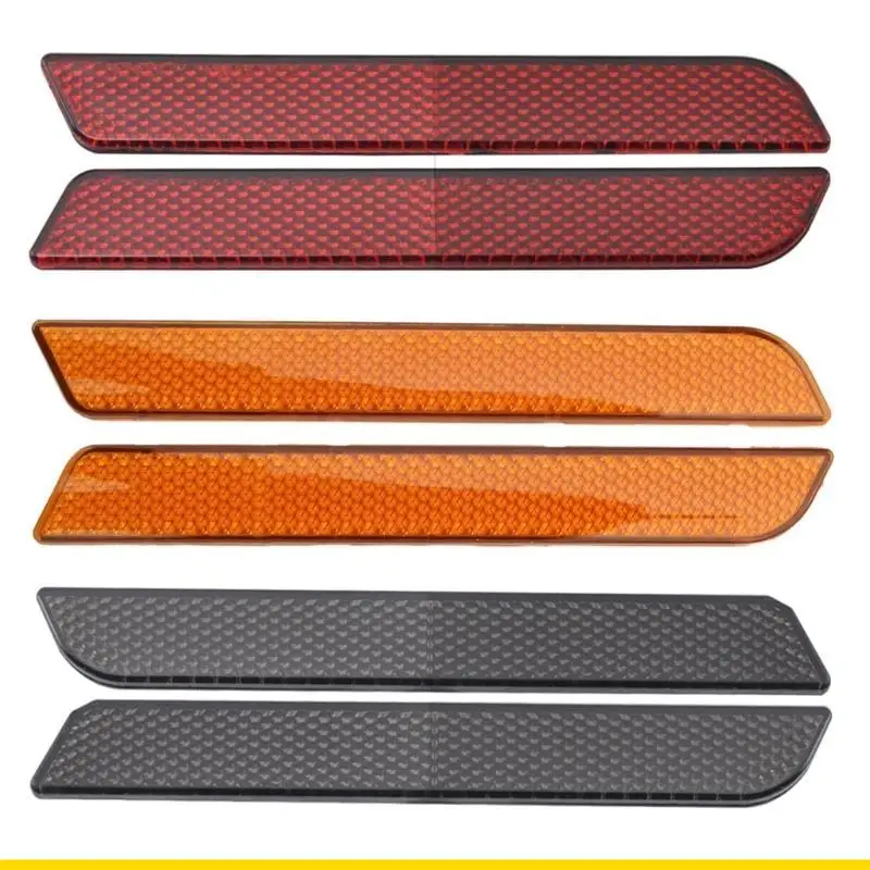 SZCH 2pcs Motorcycle Front Fork Reflector Lower Legs Slider Trim Reflector Quick Installs Suitable for 2014-Up 2 Sizes