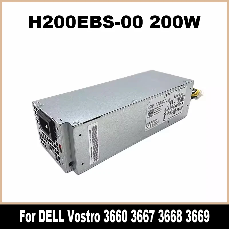 Fonte de alimentação para DELL Vostro, Fast Ship, Vostro 3250, 3252, 3267, 3268, 3660, 3667, 3668, 3669, H200NS-00, D200AS-00, B200AS-00, 200W, 6Pin, 4Pin, Novo