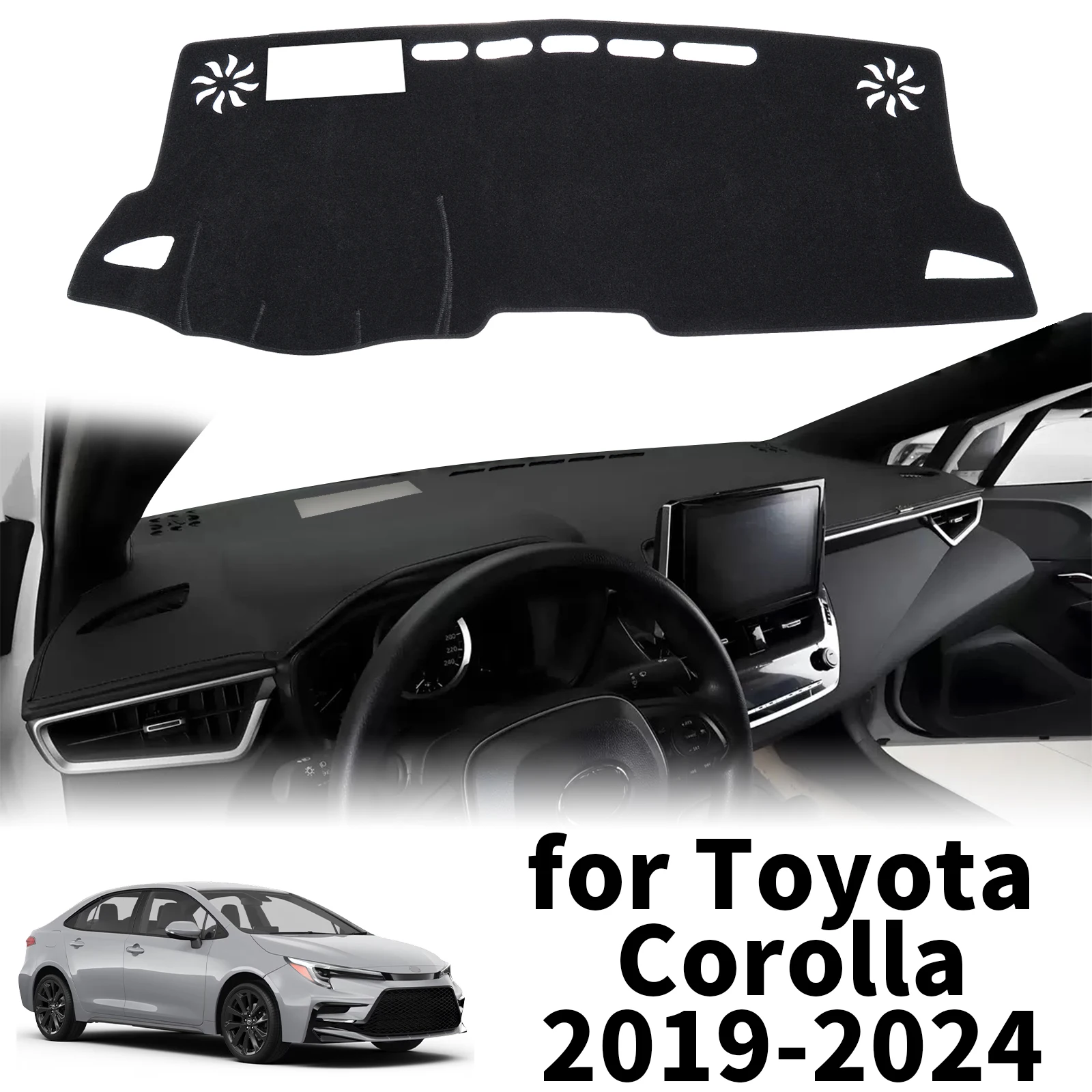 

fit for Toyota Corolla E210 12th 2019 2020-2024 Car Dashmat Dashboard Cover Pad Protective Carpet DashMat Sunshade Accessories