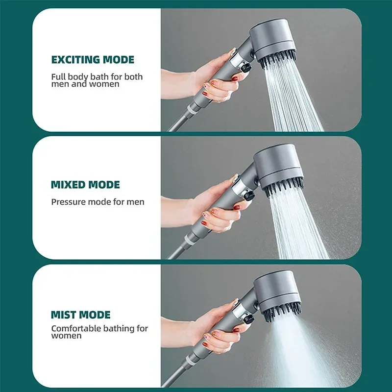 Xiaomi 4 Modes Shower Head High Pressure Showerhead Portable Filter Rainfall Faucet Tap Bathroom Bath Home Bathroom Accessories