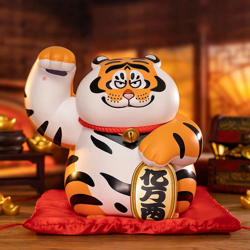 

52TOYS Chubby Tiger- Tiger Power, Collectible Toy Desktop Decoration, Height: about 16cm/6.3inch