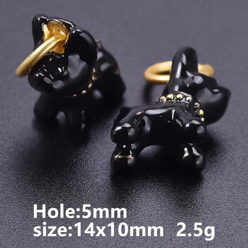 6 Stück Metall-Anhänger der Tier-Serie: Ente, Delfin, Giraffe, Hase, handgefertigt, zum Selbergestalten, personalisierbar, für Herren- und Damen-Halsketten, Schmuck. – Detail 5