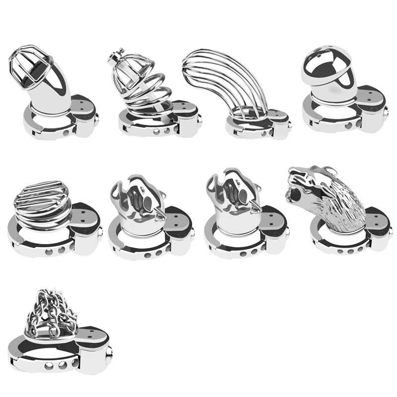 New Male Metal Chastity Lock Penis Lock Adjustable Penis Ring Chastity Cage Abstinence Anti Cheating Male Sex Toys Sex Shop 18+