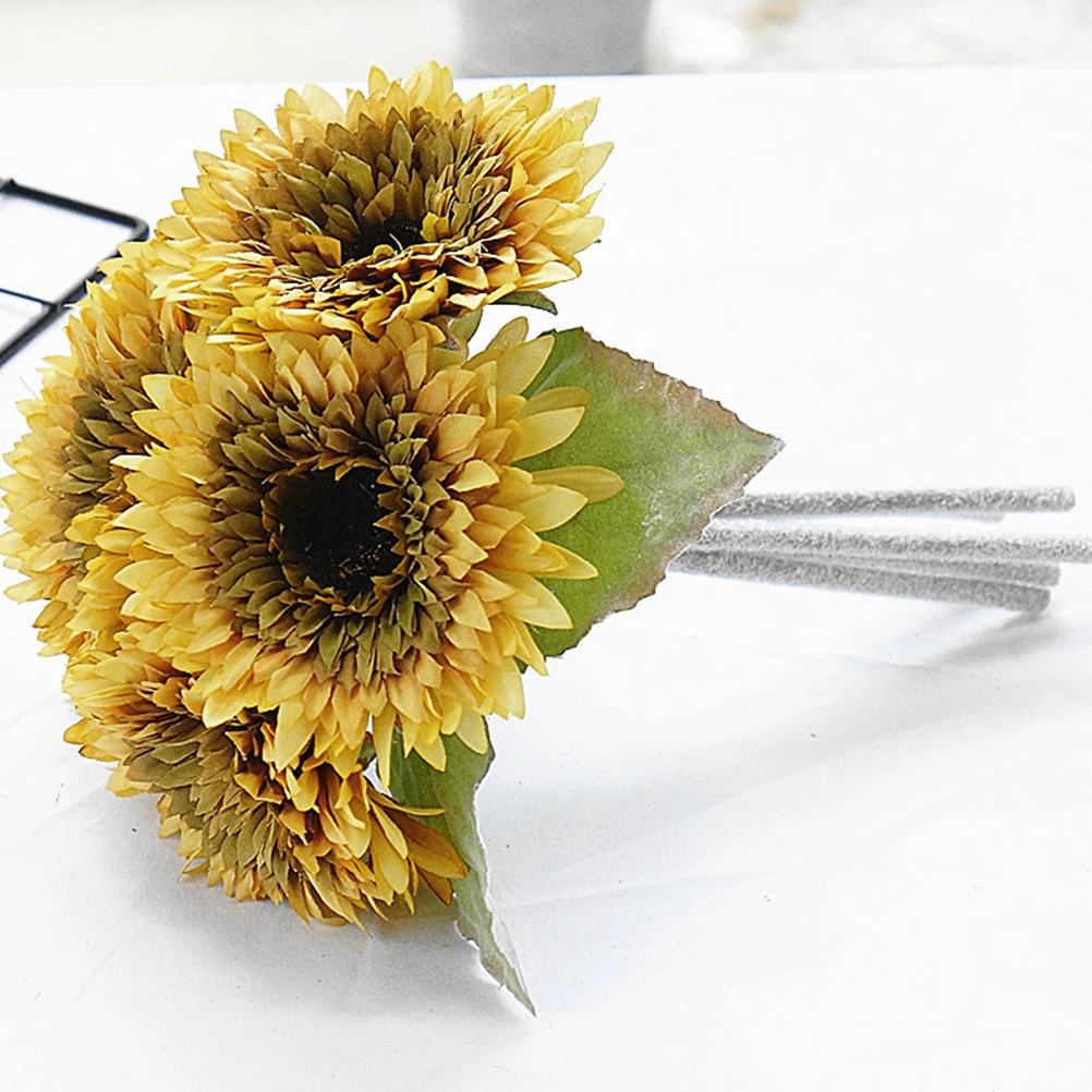 

1pc Simulation Flower Ornament Delicate Table Wedding Bridal Bouquet Artificial Party Supply Home Decoration Fake Flower