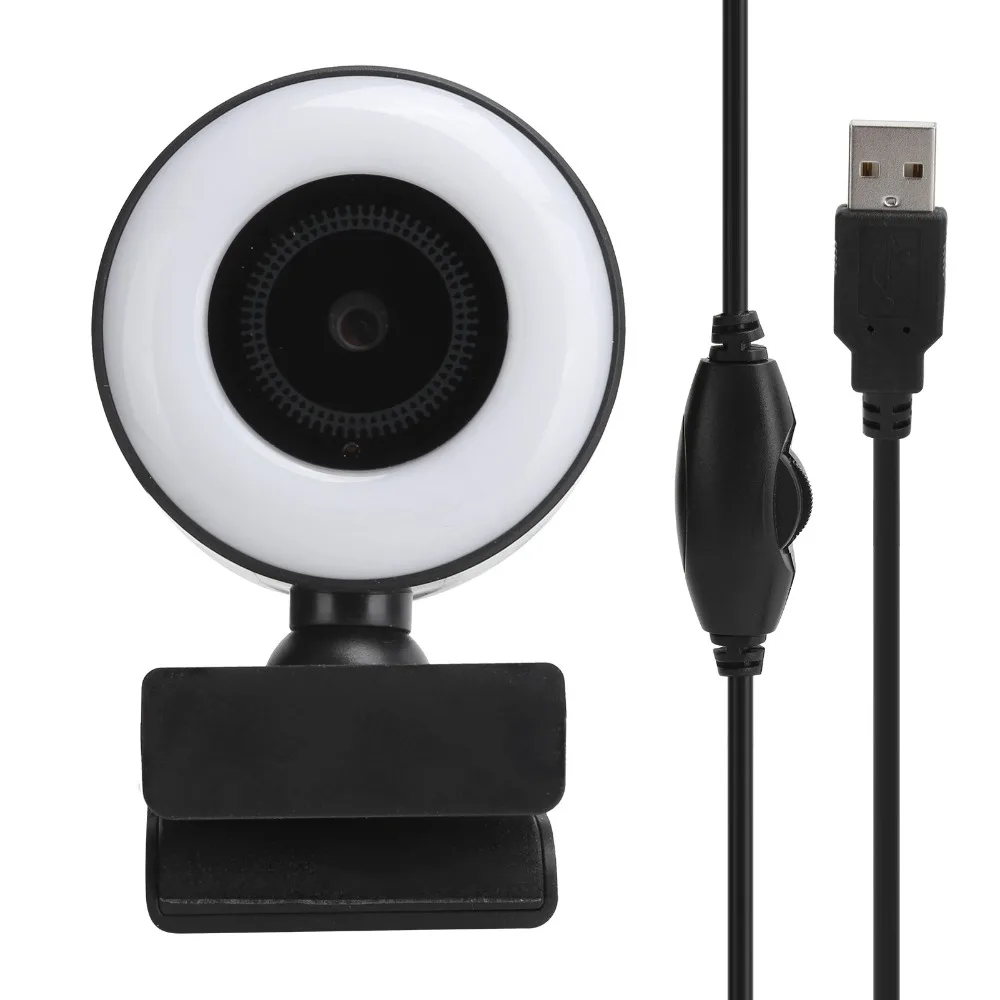 

Adjustable Brightness A40 Full HD 1080p Webcam Plug and Play Reduces Background Noise Built-in Microphone