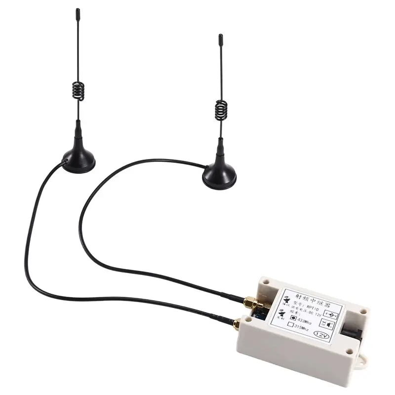 

Лидер продаж, мощный беспроводной усилитель сигнала с дистанционным управлением 433 МГц 5 для RF повторителя для радиочастотных ворот передачи