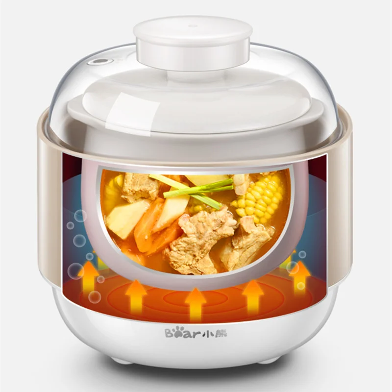 Bear Porridge Pot Baby Food Supplement Pot Soup Birds Nest Electric Stew Pot Water Stew Household Electric Stew Pot Ceramic