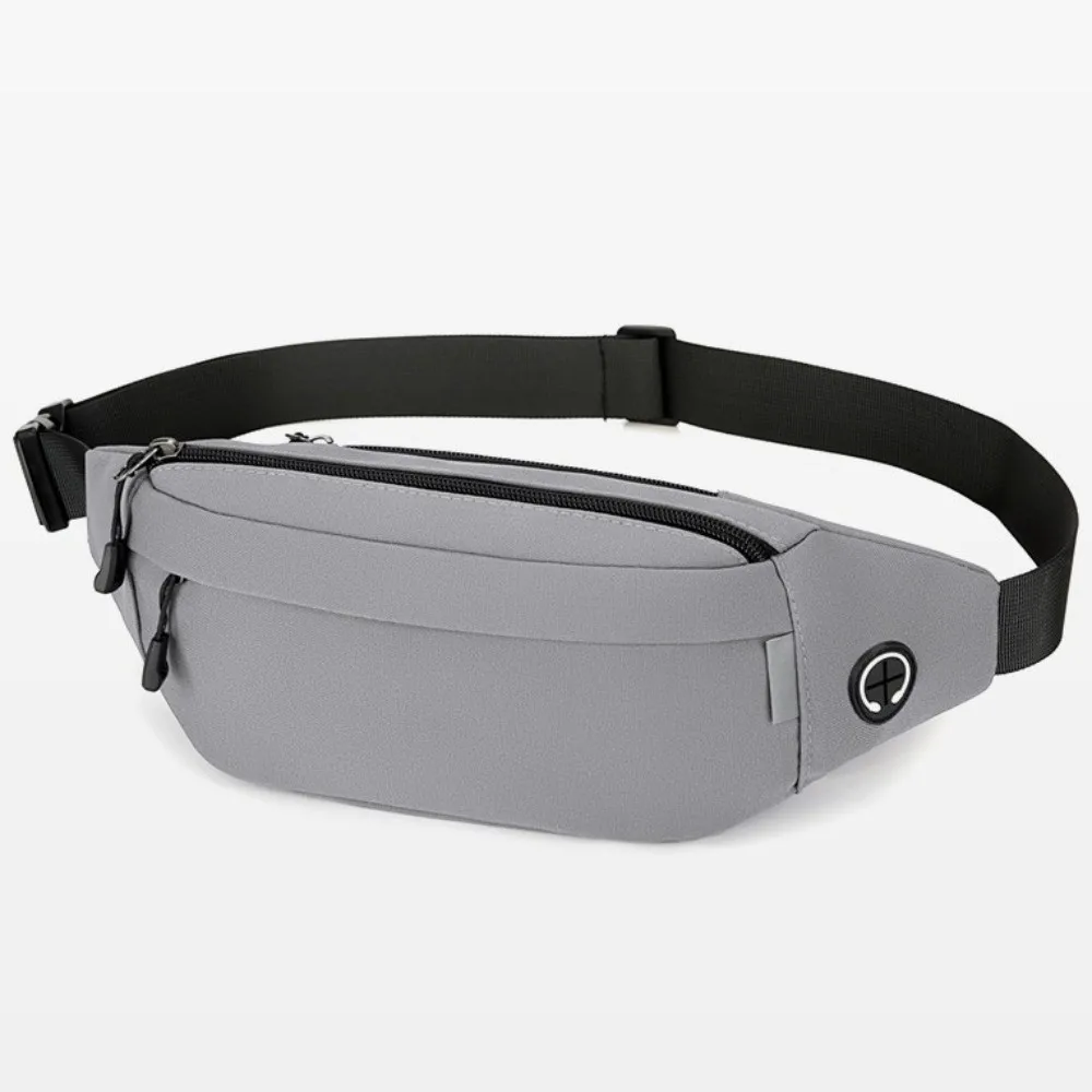 حقيبة صدر كروس مقاومة للماء مع مقبس سماعة الرأس خفيفة الوزن للرجال فاني حزمة الهاتف حزام كيس مزموم قماش أكسفورد