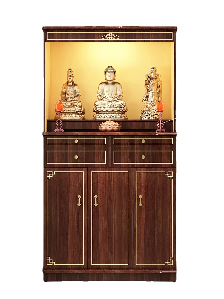 

YY New Chinese God of Wealth Worship Table Buddha Niche Altar Altar Buddha Worship Table