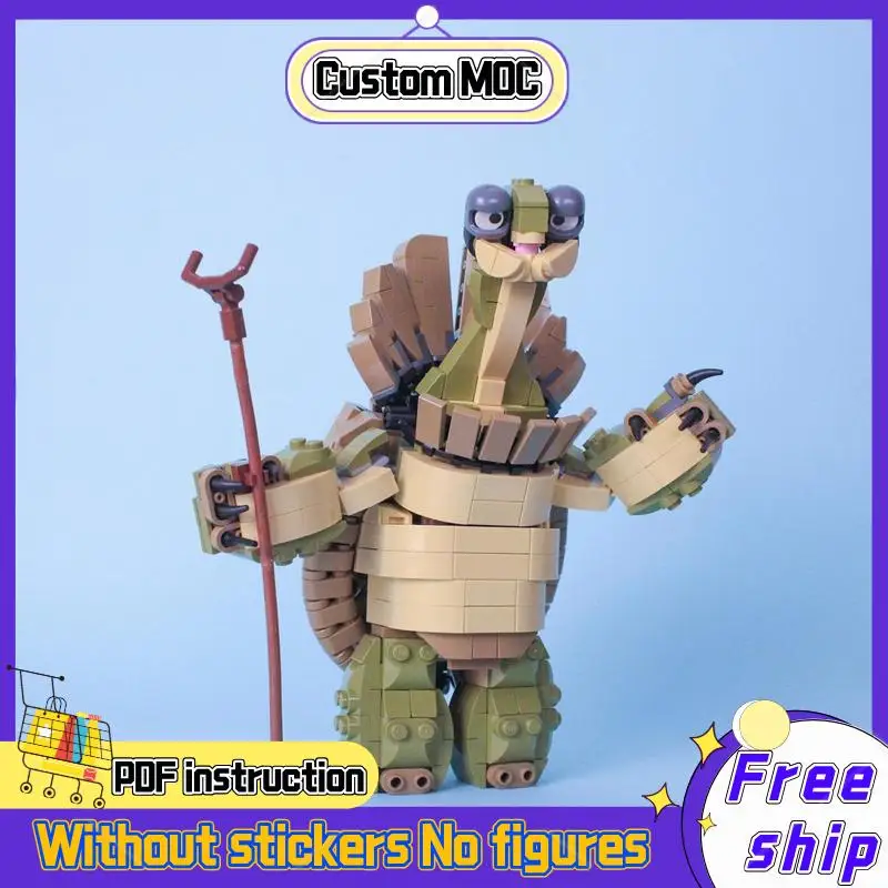 NEW 621PCS cartoon Panda Movie MOC modular Master tortoise Master Model DIY creative ideas Toy Assembly Puzzle Birthday Gift