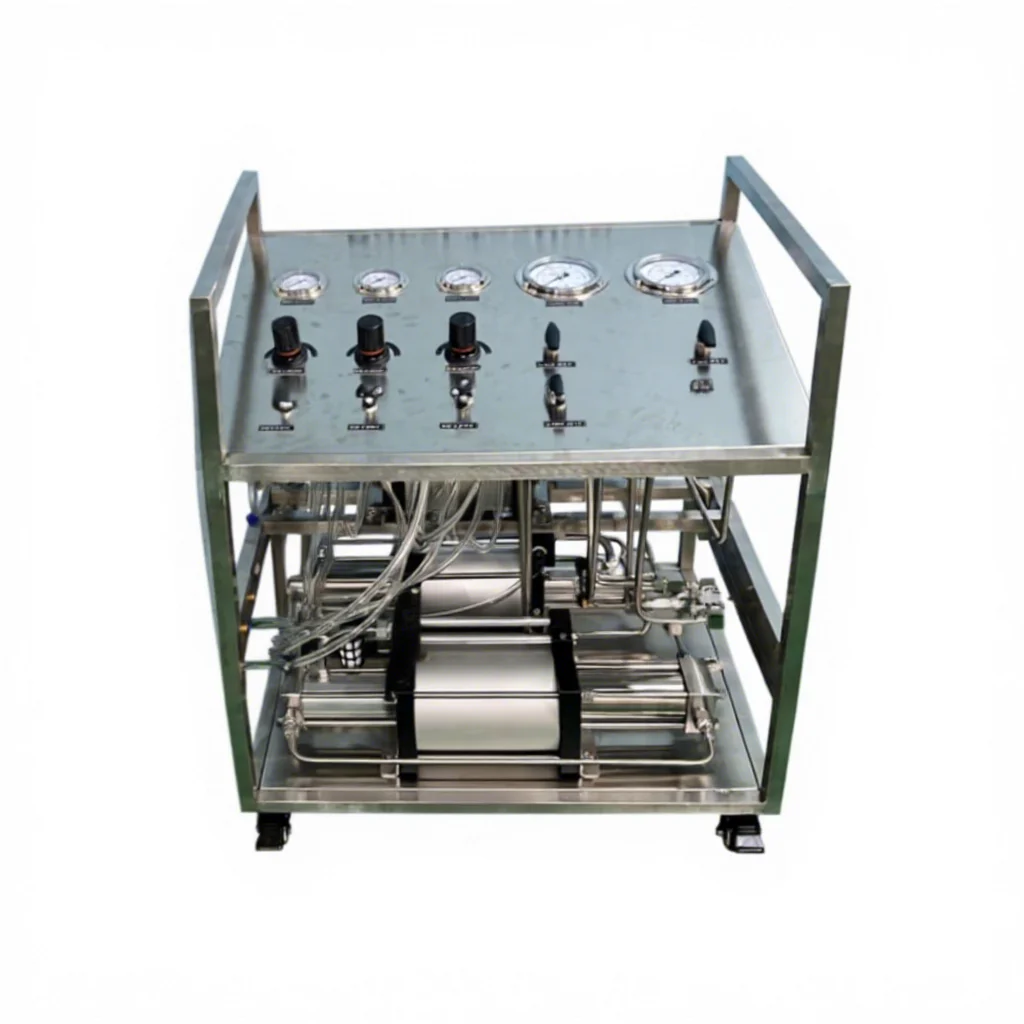 Suncenter High Pr  sure Pneumatic Nitrogen    System with Three Piston Pumps in Parallel High Efficiency