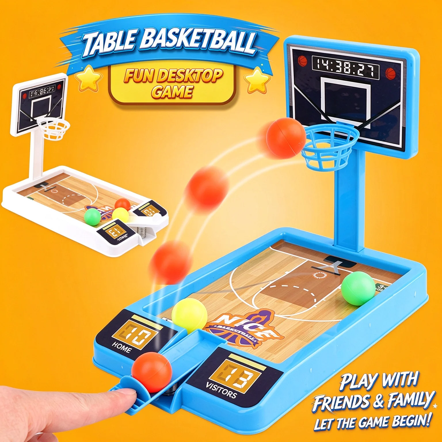 1/3Pcs Fun Mini Desktop Basket Toy For Indoor And Outdoor Interactive Basketball Games leisure Puzzle Games Giving Gift