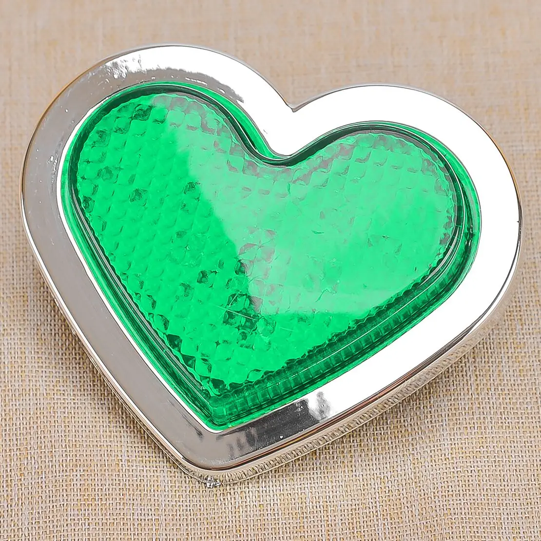 Green Heart Shaped Side Marker LED Light Turn Signal Indicator Lamp fit for 12-24V Cars Vans Trucks Trailers