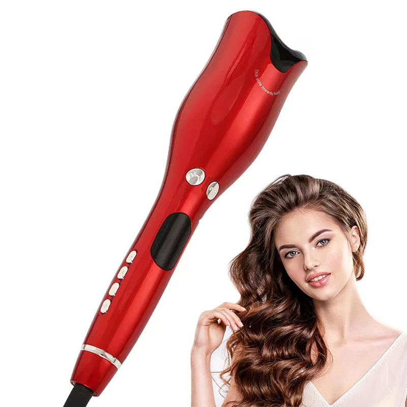 

Home Use New Ceramic Ionic Big Wave Curler Automatic LCD Curling Iron Hair Waver Hair Curler
