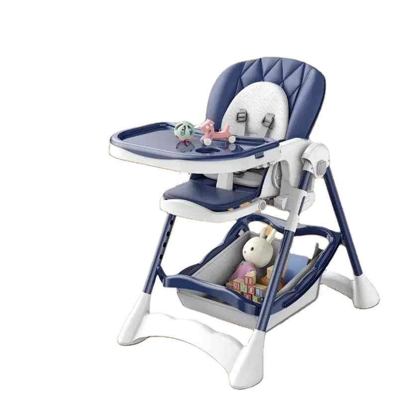 High quality Plastic portable baby highchair foldable feeding chair