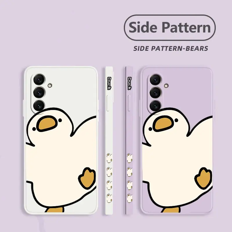 A55 Lively Goose Silicone Phone Case For Samsung A55 A53 A50 A51 A71 A23 A32 A54 A52S A91 A34 A73 A24 A31 A22 A70 A72 A33 Cover