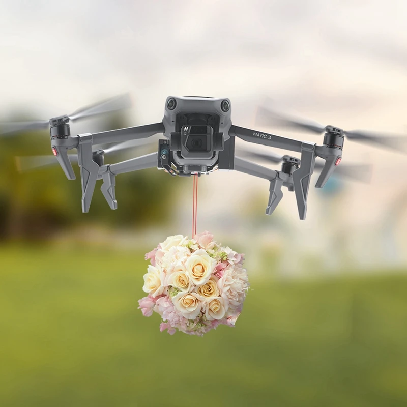 Airdrop System For DJI MAVIC 3 Drone Fishing Bait Wedding Proposal Delivery Dispenser Thrower Quadcopter Accessory