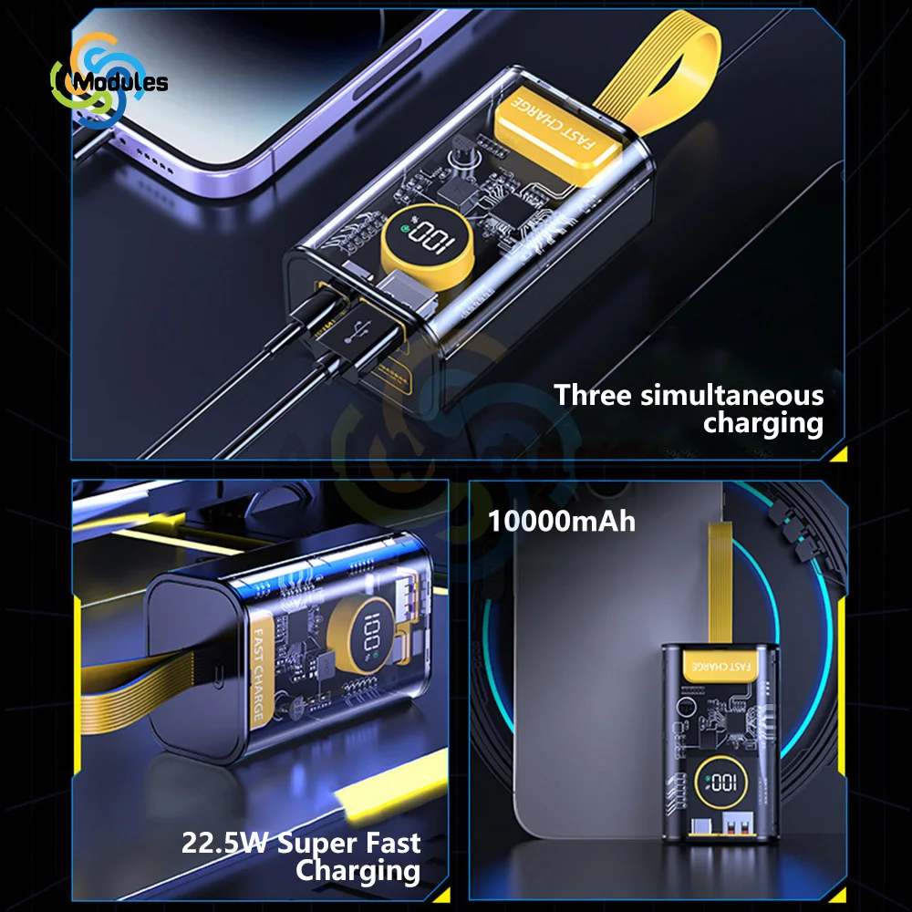 DIY opakowanie na Power Bank PD 22.5 W szybki etui z funkcją ładowania niezawodny uniwersalny przenośny USB Power Bank 18650 do smartfona